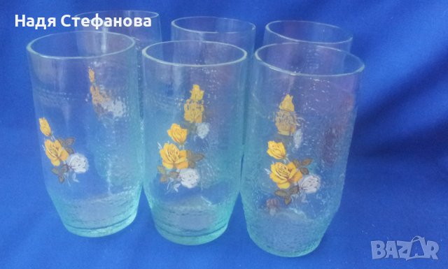 Ретро чаши за безалкохолно - 6 бр, снимка 9 - Антикварни и старинни предмети - 38061904