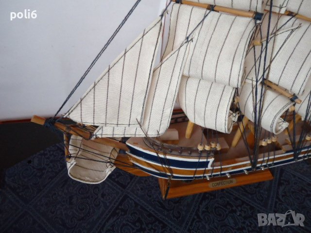 модел на ветроходен кораб, снимка 2 - Колекции - 42292699