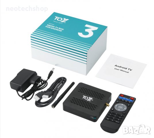 НОВ TOX3 8K Android TV Box (4GB/32GB), Amlogic S905X4, снимка 2 - Плейъри, домашно кино, прожектори - 38828685