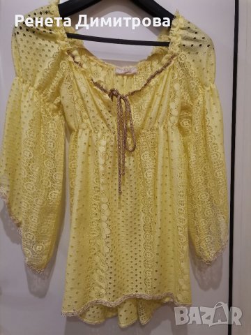 Дамска дантелена блуза , снимка 1