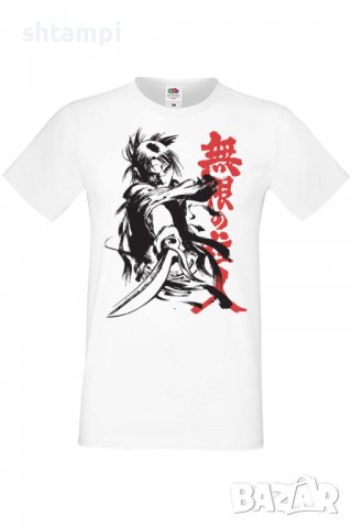 Мъжка тениска Blade of the Immortal Samurai,Анимация,игра,Празник,Повод,, снимка 2 - Тениски - 37978680