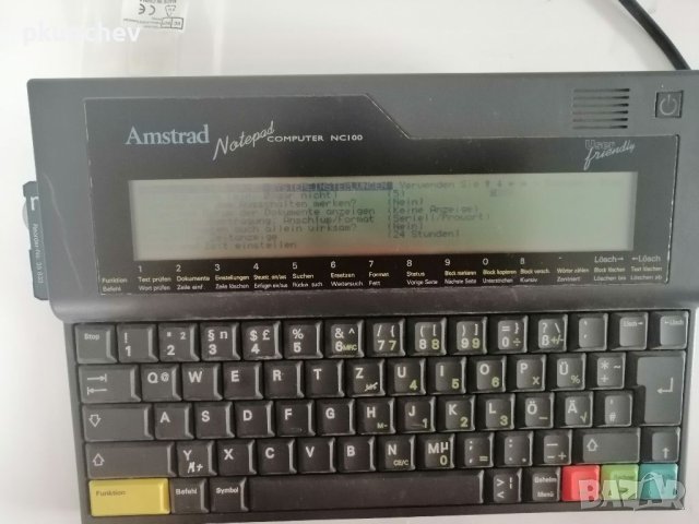 Ретро компютър  Amstrad NC100 Notepad, снимка 7 - Антикварни и старинни предмети - 40838436