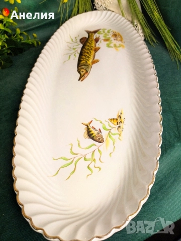 Badonviller France! Огромно плато с риба, снимка 4 - Чинии - 52476721