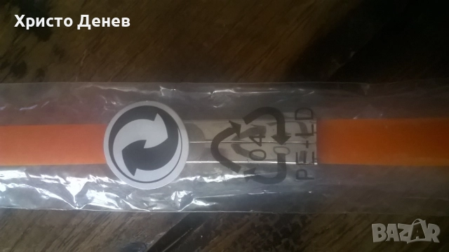 гривна силикон оранжева и стомана дизайнерска, снимка 6 - Гривни - 52988913