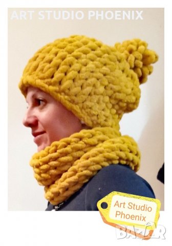 Шалове, Шапки, Гети, Ръкавички за Проклето Време, ръчна изработка, избор на цветове, снимка 7 - Шалове - 35215940