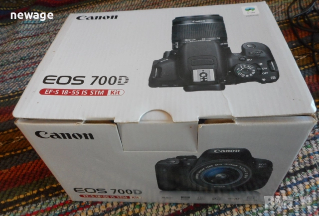 НОВ Canon EOS 700D с 3 обектива, статив и приклад, снимка 2 - Фотоапарати - 52771961