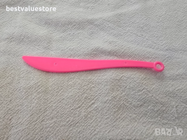Пластмасов Нож За Пластилин Розов