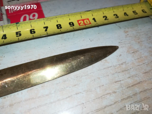 НОЖ ЗА КОЛЕКЦИЯ ПИСМА-МЕД МЕСИНГ-ВНОС ФРАНЦИЯ 1507250951, снимка 13 - Антикварни и старинни предмети - 51024202