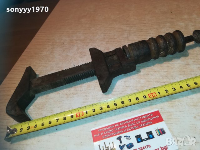 стар раздвижен ключ-антика 1702211001, снимка 7 - Ключове - 31846237