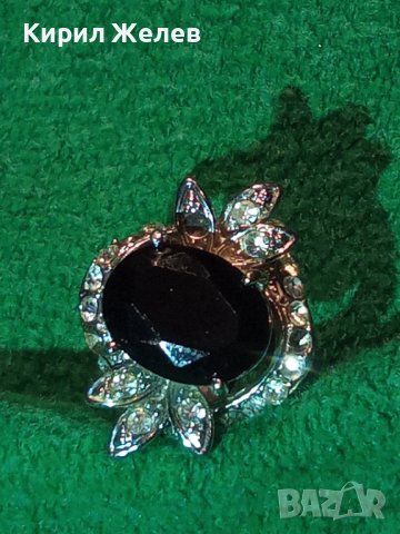 ПРЕКРАСЕН ФЛОРАЛЕН АР НУВО ПОСРЕБРЕН ПРЪСТЕН с ЮВЕЛИРНО ФАСЕТИРАН ГОЛЯМ МАРКАЗИТ и ЦИРКОНЧЕТА 70571, снимка 18 - Пръстени - 37512615