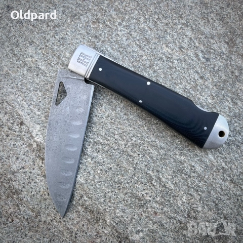 Голям джобен, сгъваем нож Damascus Sous Chef IRR2387, снимка 4 - Ножове - 52706514