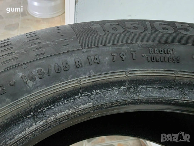 2бр летни гуми 165/65/14 CONTINENTAL L04629, снимка 4 - Гуми и джанти - 53083526