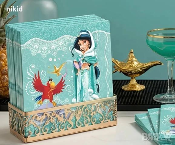 Жасмин от Аладин и Вълшебната лампа 10 бр парти салфетки за рожден ден