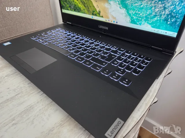 16GB RAM GTX 1660 Ti Core i7-9750H 17.3" FULL HD 144Hz геймърски лаптоп Lenovo Legion Y540-17IRH, снимка 3 - Лаптопи за игри - 56188675