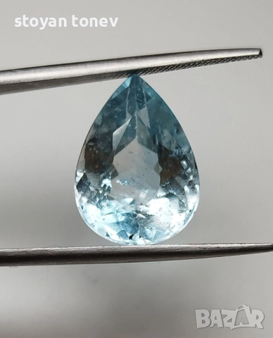 Аквамарин с форма капка и светло син цвят 8.40! Нов!, снимка 8 - Други - 51648495
