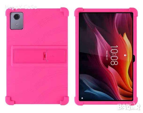 Lenovo Tab K11+ 11.45" 2024 / Удароустойчив силиконов кейс гръб калъф със стойка, снимка 7 - Таблети - 49598431