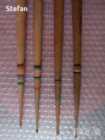 Стари дървени вретена, снимка 3 - Антикварни и старинни предмети - 51203552