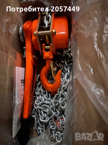 Верижна лебедка с тресчотка 1.5 тона, снимка 2 - Други инструменти - 52898883