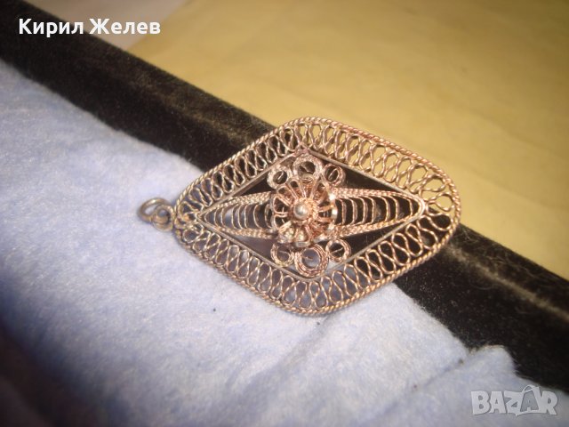 19 Век СТАРИНЕН АЖУРЕН СРЕБЪРЕН МЕДАЛЬОН ФИЛИГРАННО ВИСОКА ПРОБА СРЕБРО 100% РЪЧНА ИЗРАБОТКА 12546, снимка 9 - Антикварни и старинни предмети - 37395459