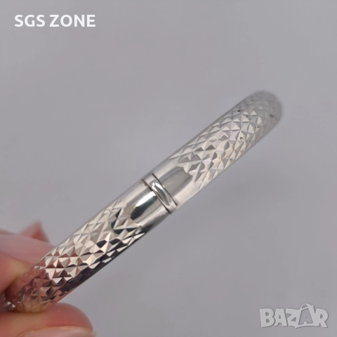 Сребърна гривна 925 самостоятелно направено от Таиланд , снимка 8 - Гривни - 51512185