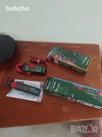 Измервателни уреди: амперклещи и писалка Parkside, снимка 4 - Други инструменти - 50589205