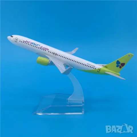 Бойнг 737 самолет модел макет Jin Air метален нискотавифна авиокомпания полетите летище