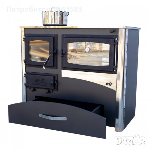 Готварска печка на дърва ABC Concept 2 Air 5 - 12 kW, ефективност 77,2%, десен димоотвод, снимка 9 - Други стоки за дома - 39914451