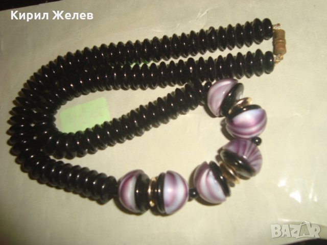 ВИНТИДЖ КРАСИВО КОЛИЕ ВЕНЕЦИАНСКА АРТ КЕРАМИКА 16578, снимка 5 - Колиета, медальони, синджири - 30691352