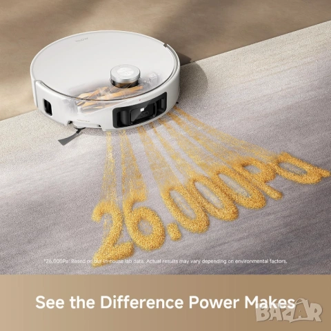 Робот Прахосмукачка + Станция MOVA Z60 Ultra Roller 26 000 Pa, HydroForce Wash, Самоизпразване, Flex, снимка 7 - Прахосмукачки - 54171815