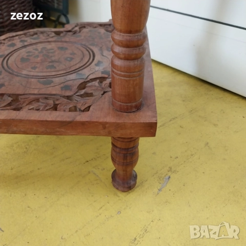 Ъглова етажерка масив манго, снимка 11 - Етажерки - 52600794