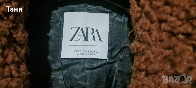 Нови пухени луксозни палтенца на Zara S размер , снимка 4 - Палта, манта - 48918963