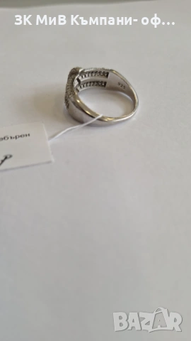 Сребърен Пръстен 4.92гр 06924-25/3, снимка 3 - Пръстени - 53030299