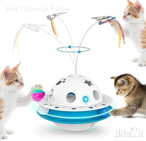 Нова Автоматична играчка за котки с USB, тумблер дизайн и движещо перо