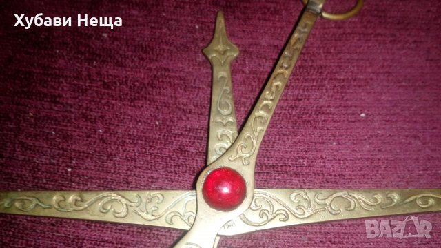 Везна - малка, стара, снимка 3 - Антикварни и старинни предмети - 30769344
