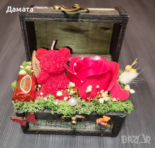 Чантички и декорации с рози от пластичен сапун, снимка 15 - Декорация за дома - 48848502