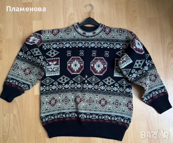 Мъжки вълнен пуловер Нов - L