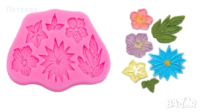 Силиконов молд – “Много цветя”
