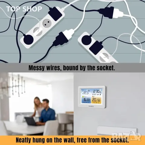 Метеорологична станция Raddy WM6 с акумулаторна батерия, снимка 7 - Други - 48772053