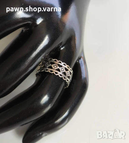 Ново сребърно пръстенче – 925 проба, снимка 6 - Пръстени - 51132686