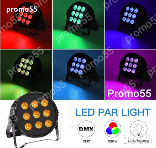 ПРОМО! LED Диско Парти Прожектор, Диско Лазер, Проектор, 9 Led, RGB, снимка 2 - Прожектори - 48261913