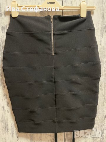 Черна секси еластична бандажна пола , снимка 5 - Поли - 35505639