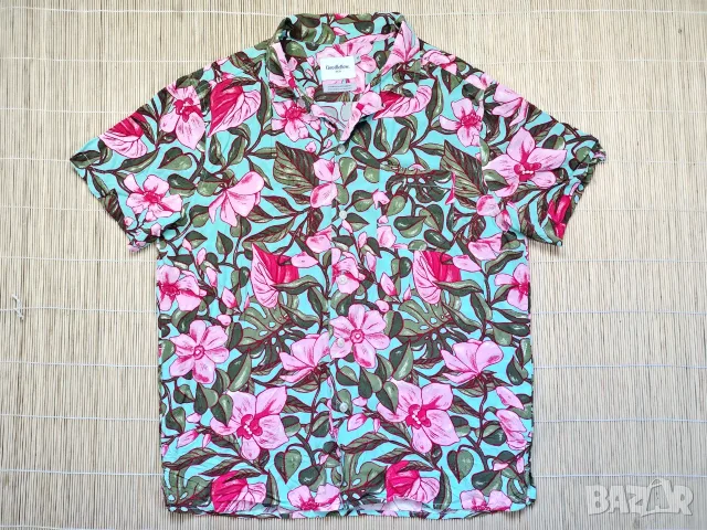 ОФЕРТА 📍 Goodfellow & Co Tropical / M / мъжка риза с къси ръкави, снимка 9 - Ризи - 55938210