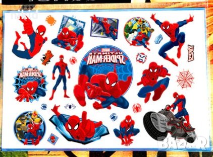 Spiderman Спайдърмен Спайдермен Tattoo татос татуировка временна детска татоси татуси, снимка 2 - Други - 21655507