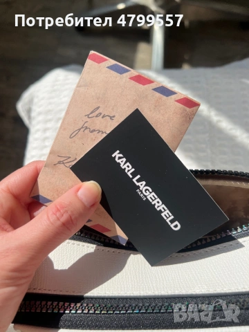 Дамска чанта Karl Lagerfeld Paris, снимка 9 - Чанти - 54223727