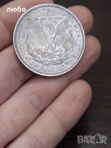 Сребърна Монета 1921 ONE DOLLAR-Оригинална , снимка 5 - Нумизматика и бонистика - 44415960