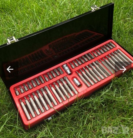 Немски Комплект накрайници Еврейска звезда KRAFT WORLD Germany 54 части Торкс ПРОМОЦИЯ , снимка 3 - Куфари с инструменти - 37932695