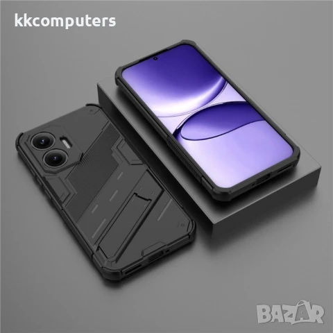 Xiaomi Poco F7 5G / Redmi Turbo 4 Pro 5G Punk Armor Удароустойчив Калъф и Протектор