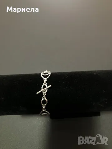 Сребърна гривна, снимка 5 - Гривни - 49326593