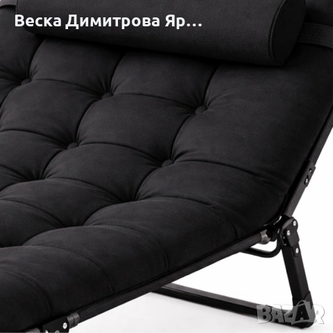 Сгъваемо къмпинг легло и градински шезлонг 2в1, снимка 6 - Градински мебели, декорация  - 53882628