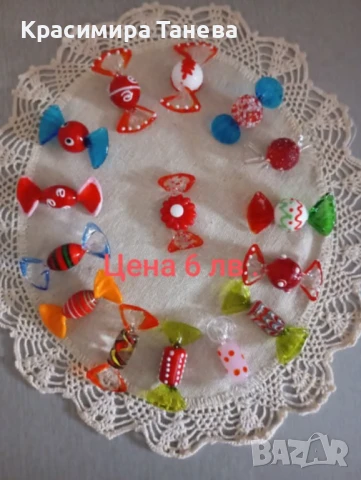 Стъклени бонбони , снимка 3 - Декорация за дома - 50771078